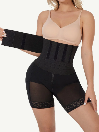 Gaine avec short ceinture extensible